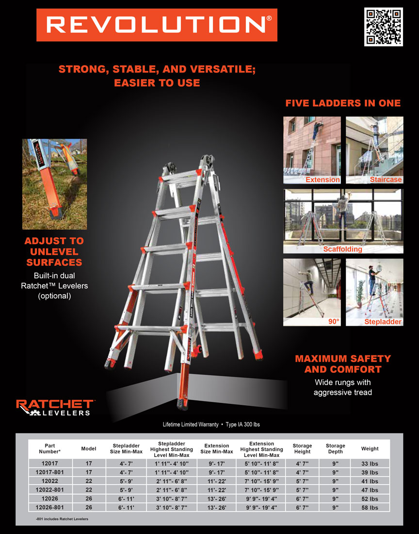 Little Giant Revolution Ladder Technical Specifications