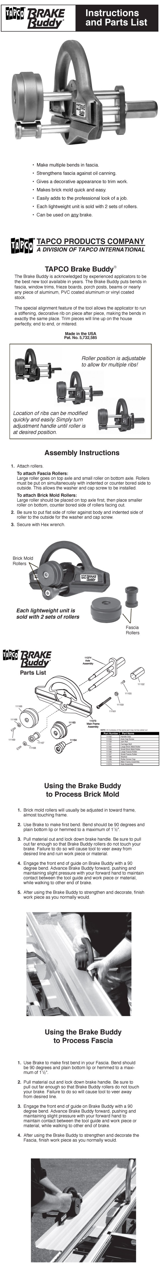 Tapco Brake Buddy