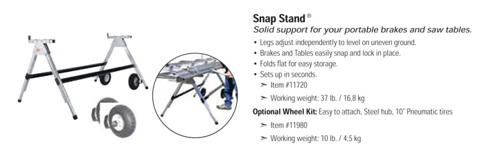 Tapco Snap Stand Wheel Kit