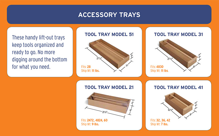 Knaack Accessory Tray Model 51
