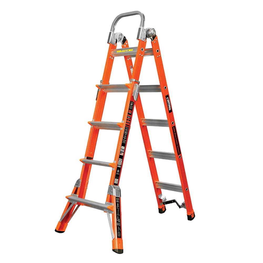 Combo SXE Fiberglass Ladder - 375 lb. Rating