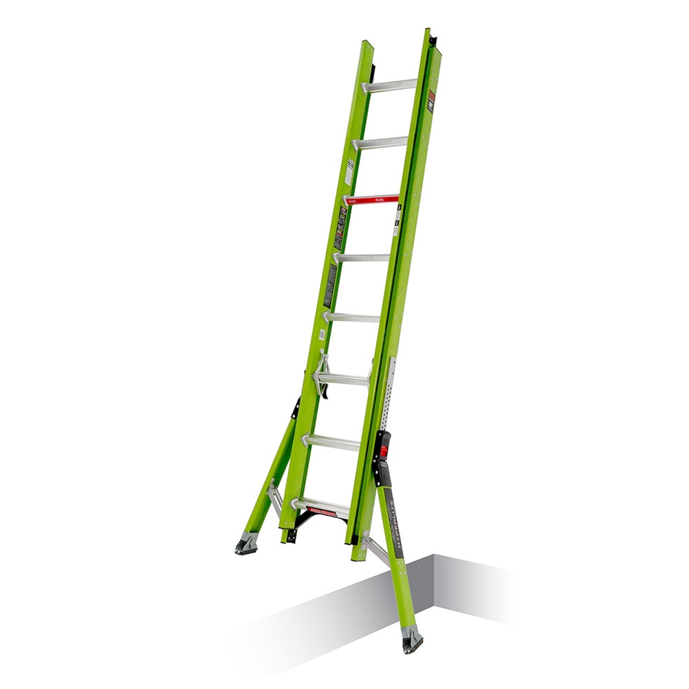 HyperLite SumoStance Fiberglass Extension Ladder - 300 lb. Rating