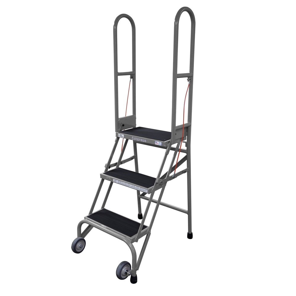 Stock & Store Folding Steel Rolling Ladder (SAS Series)