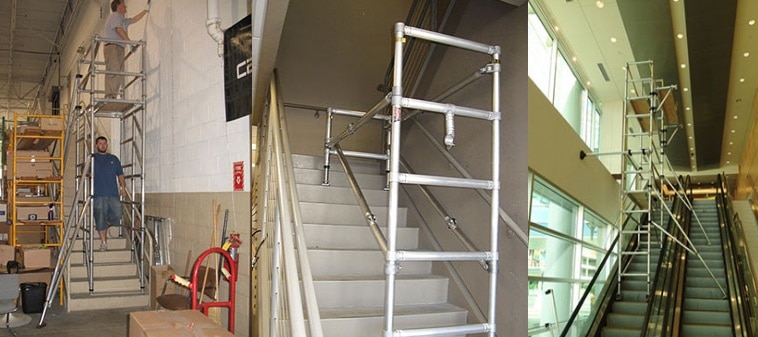 Stairwell Scaffolding Banner