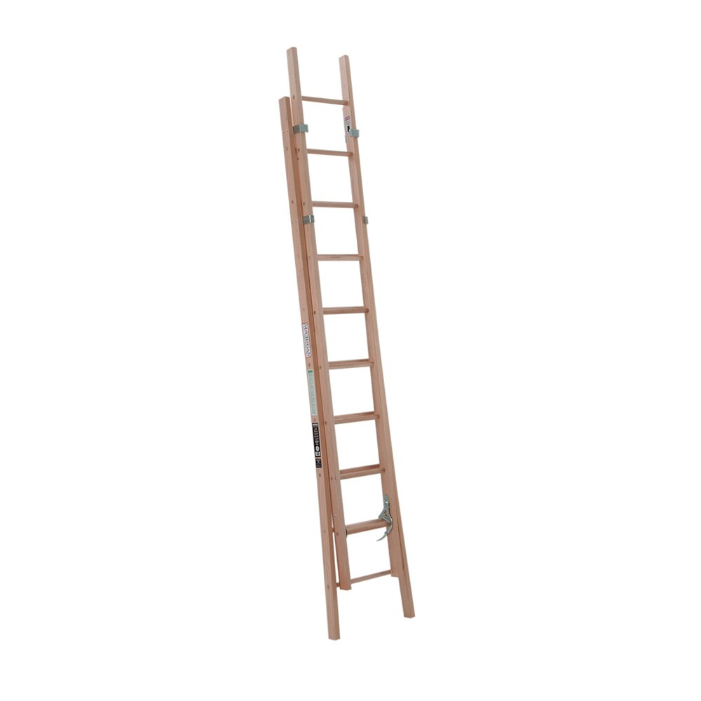 Industrial Grade Wood Extension Ladder Industrial Grade Wood Extension Ladder