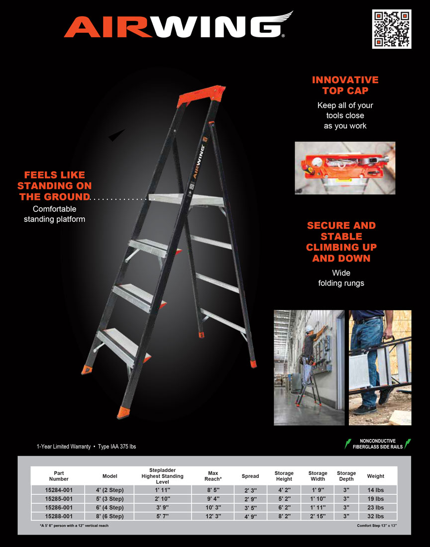 Little Giant AirWing Ladder Technical Specifications