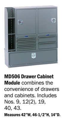 Adrian Steel Drawer Cabinet Module MD506