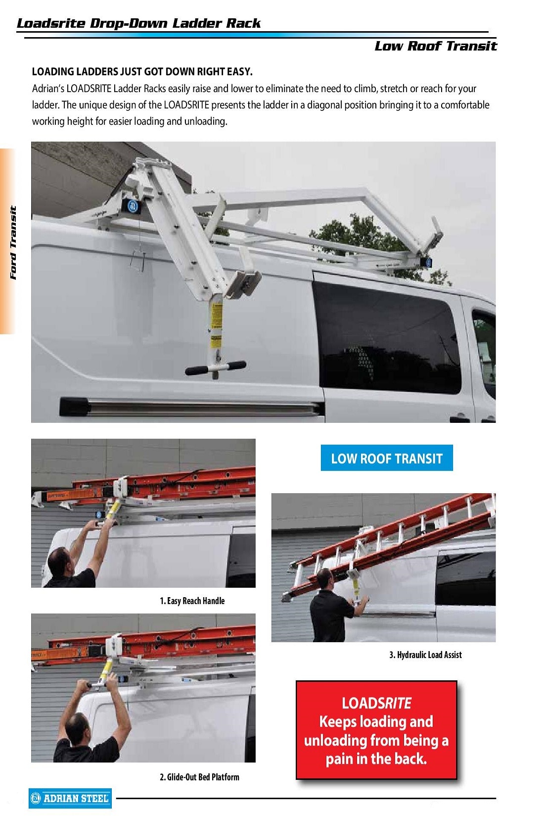 Adrian Steel Ez Load Ladder Rack