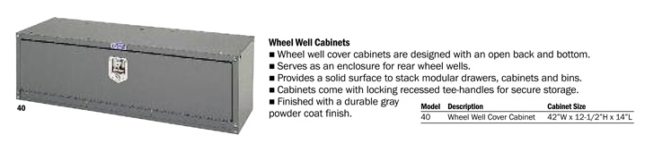 Adrian Steel Wheel Well Cabinet Part 40