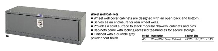 Adrian Steel Wheel Well Cabinet Part 40