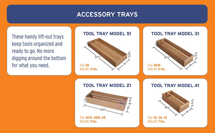 Knaack Accessory Tray Model 41