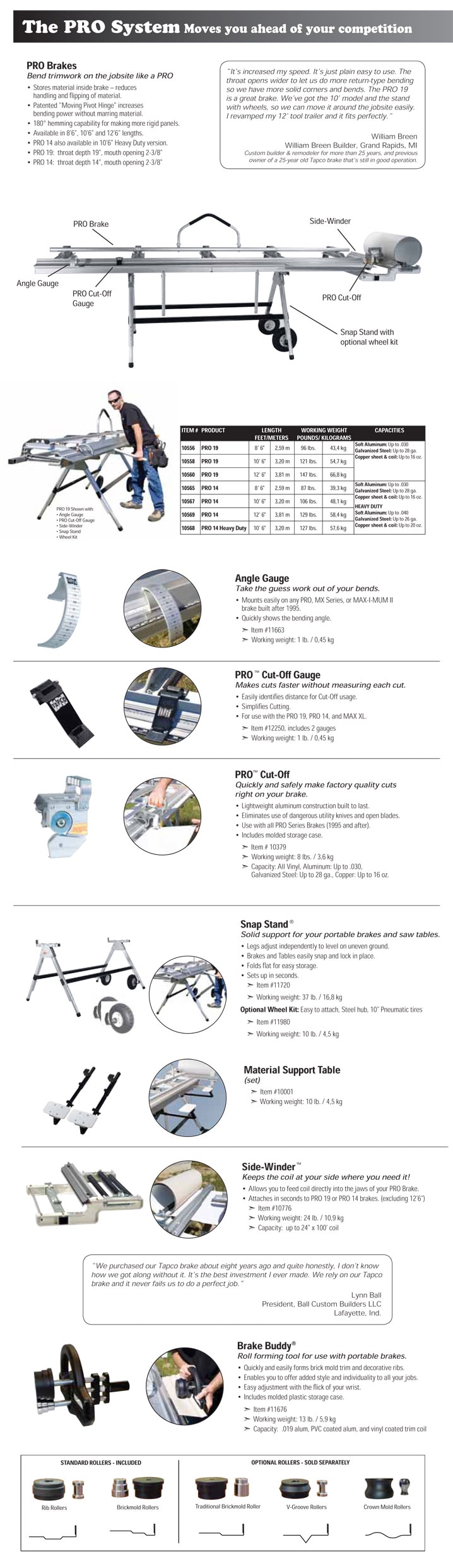 Tapco PRO 19 Siding Brake
