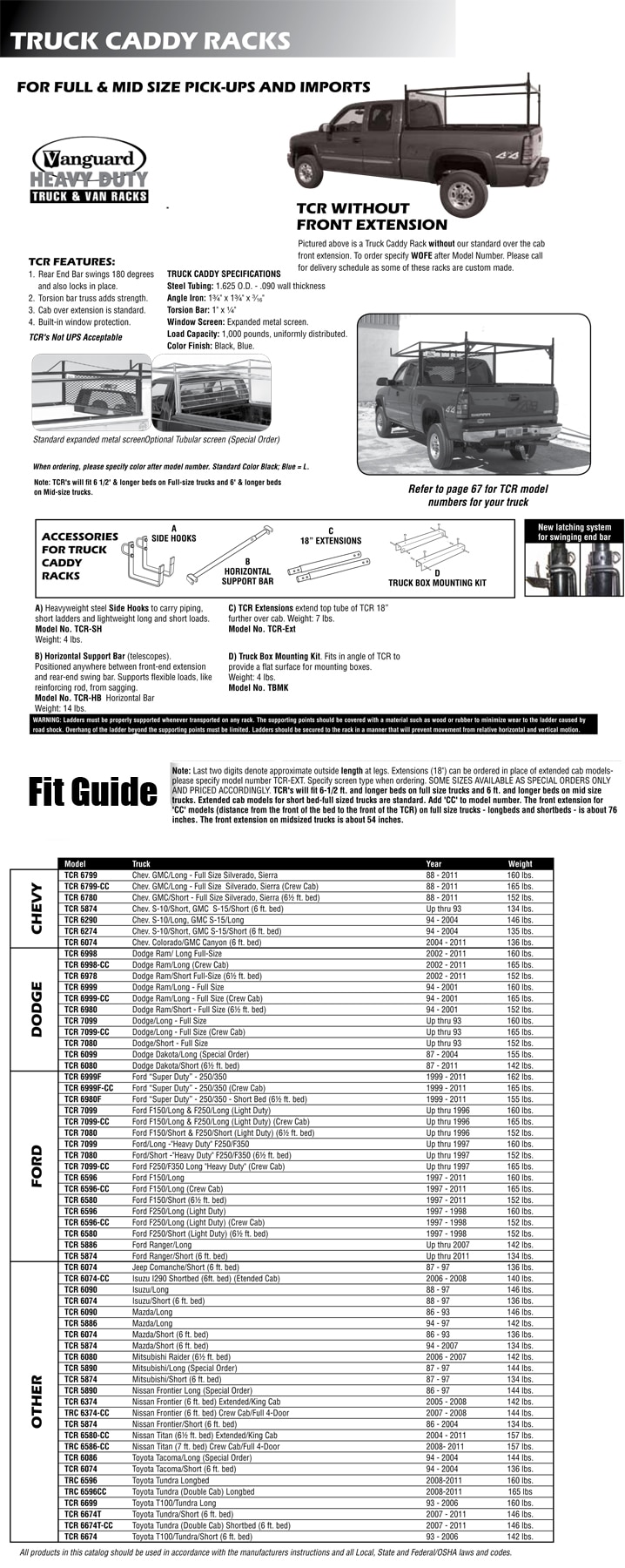 truck caddy racks Miscellaneous Trucks