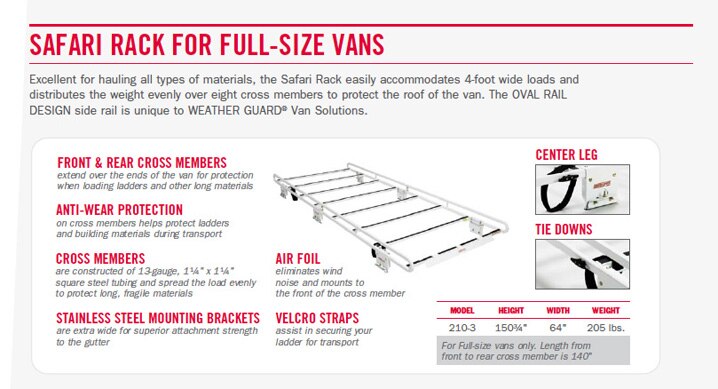 Weather Guard Safari Rack