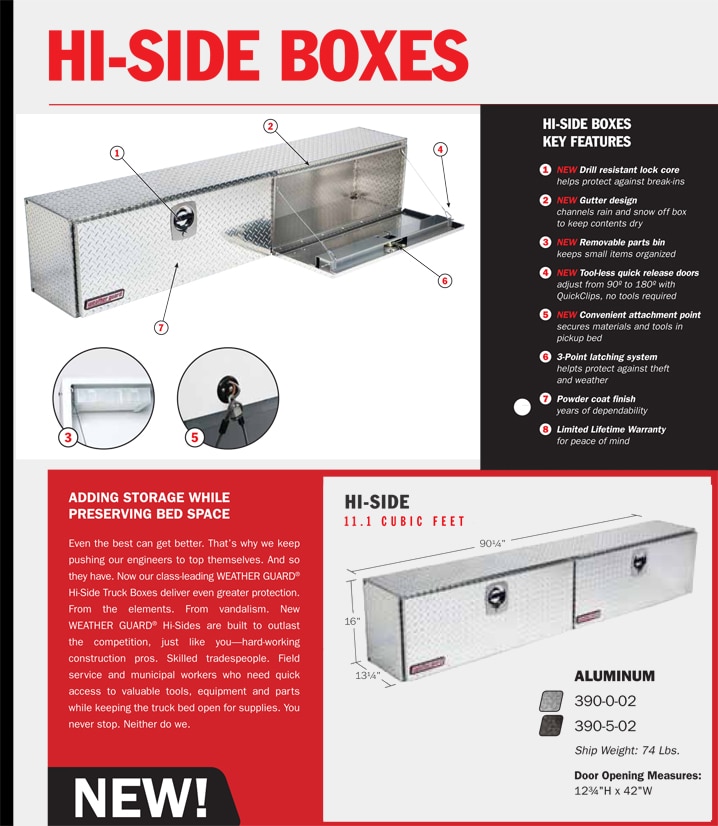 weather guard aluminumsupersideboxmodel390