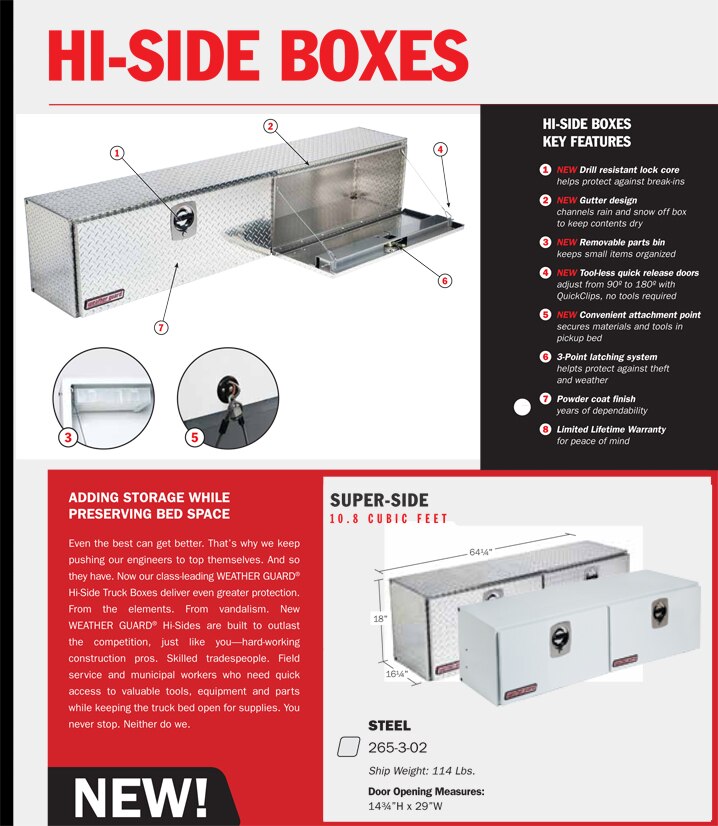 Weather Guard Steel Super Side Box Model 265