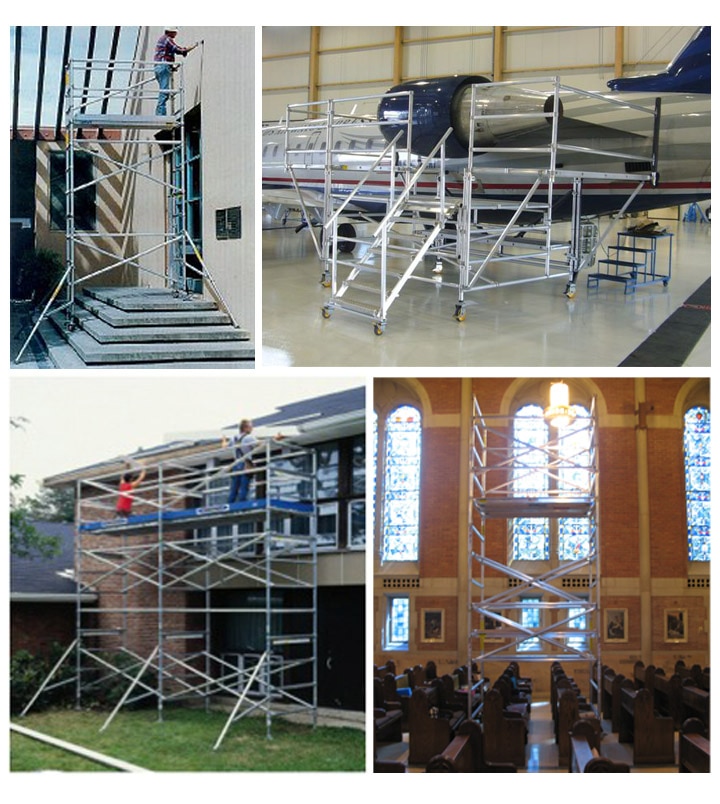 Aluminum Scaffolding Applications